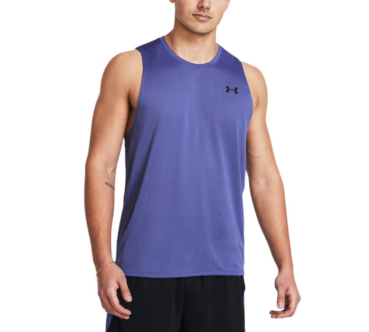 Under Armour Mens Ua Tech Performance Tank - Castlerock Gry/ Product Image