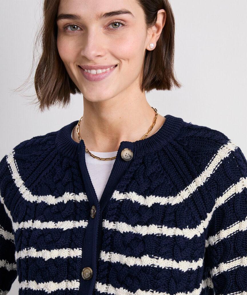 Cotton Cable Cardigan Product Image