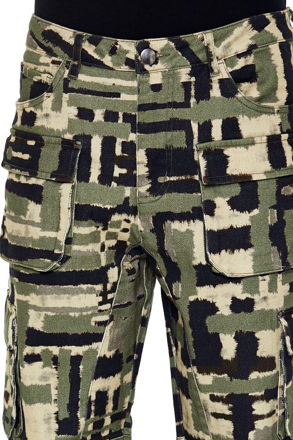 Geo Straight Cargo Pants | Forever 21 Product Image