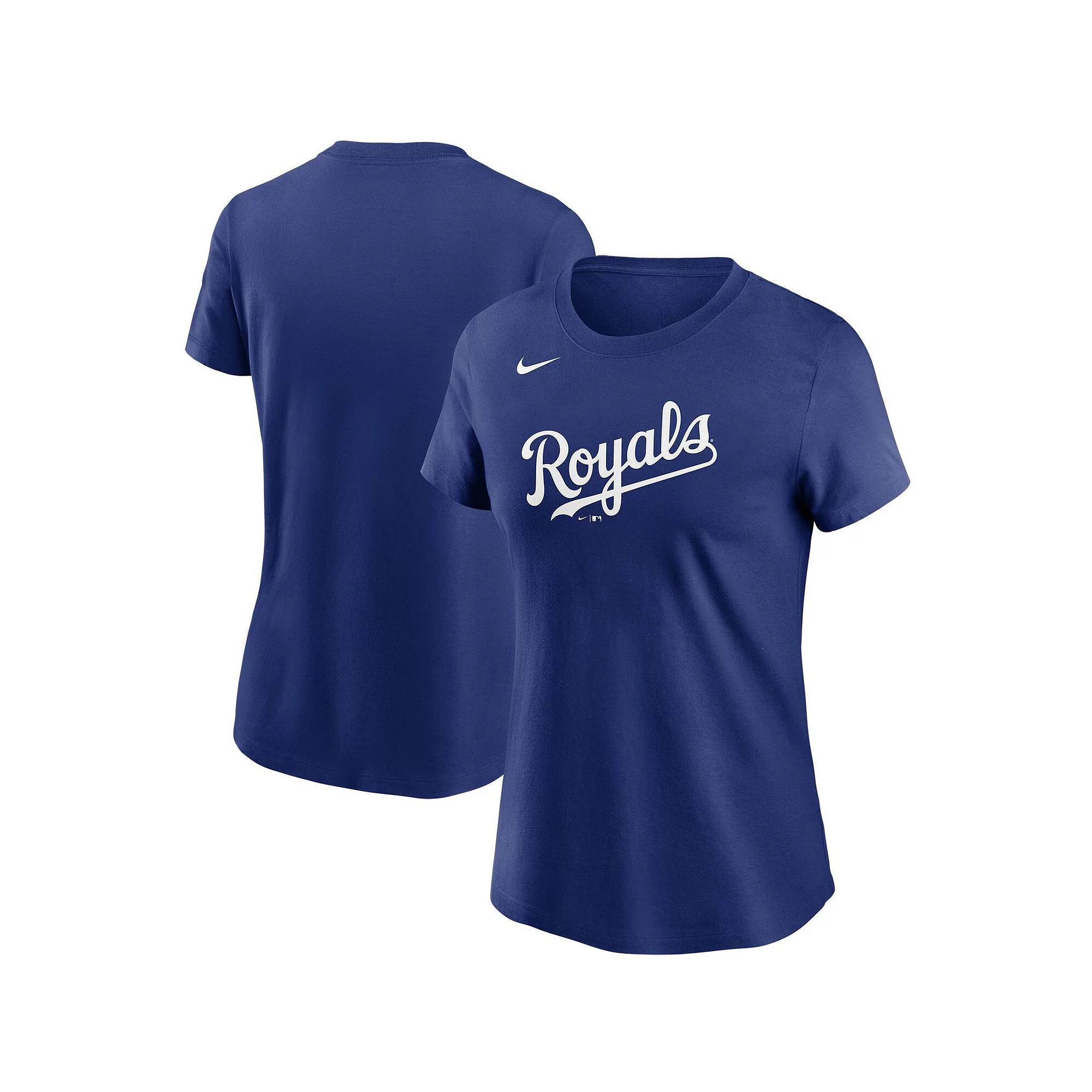 Women's Nike Royal Kansas City Royals Wordmark T-Shirt, Size: XL, Blue Product Image