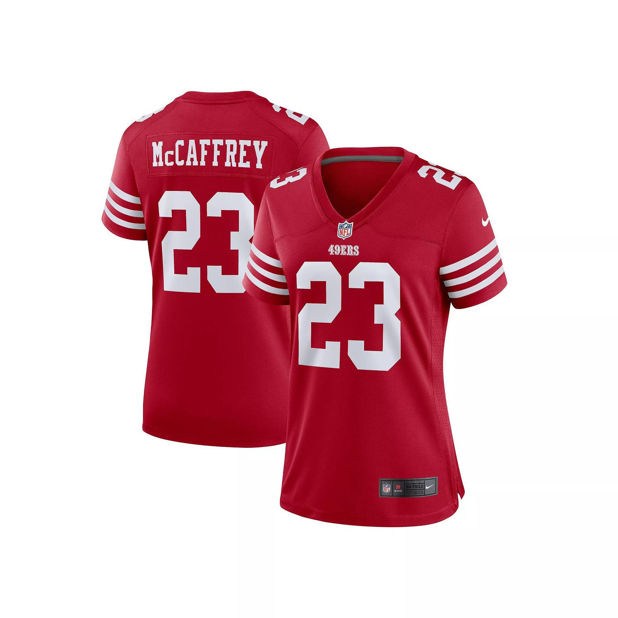 Women's Nike Christian McCaffrey Scarlet San Francisco 49ers Player Jersey, Size: Medium, Red Product Image