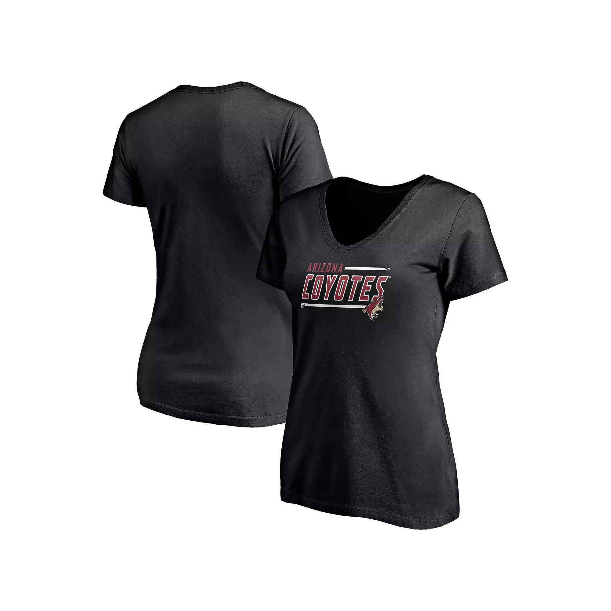 Womens Fanatics Branded Black Ottawa Senators Plus Size Mascot In Bounds V-Neck T-Shirt Product Image