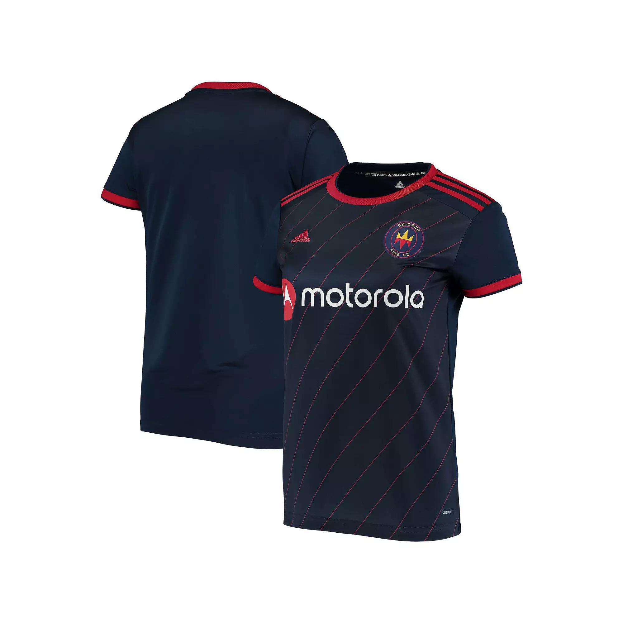 Women's adidas Navy Chicago Fire 2020 Replica Primary Jersey, Size: Large, Cfs Blue Product Image