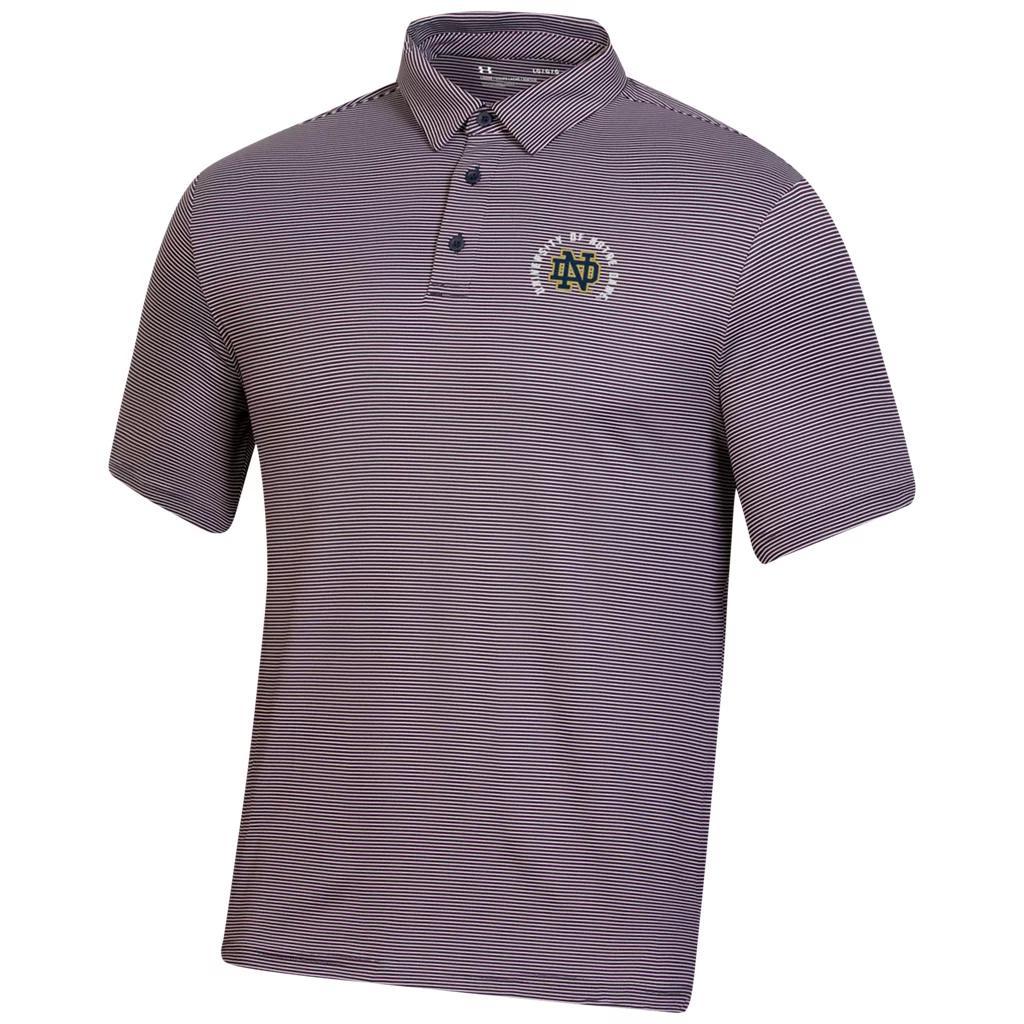 Men's UA Tee 2 Green Bridge Stripe Collegiate Polo Product Image