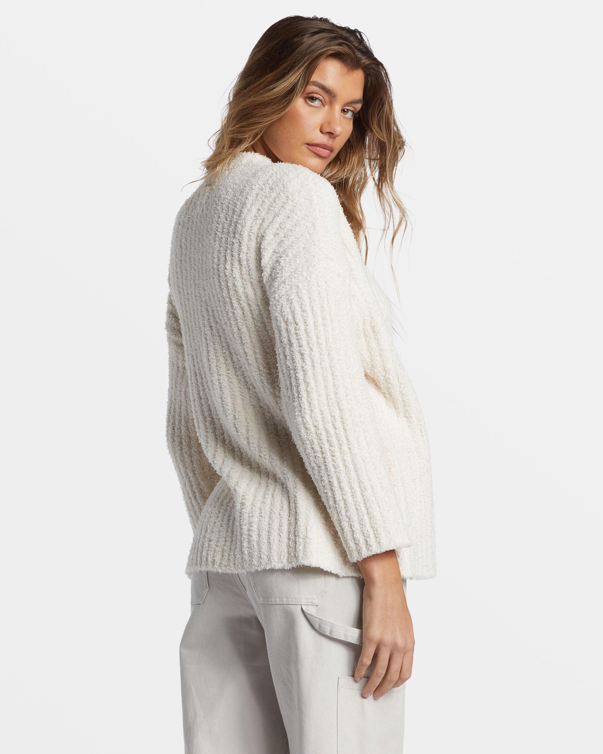 Soft Sand Wrap Cardigan - White Cap Female Product Image