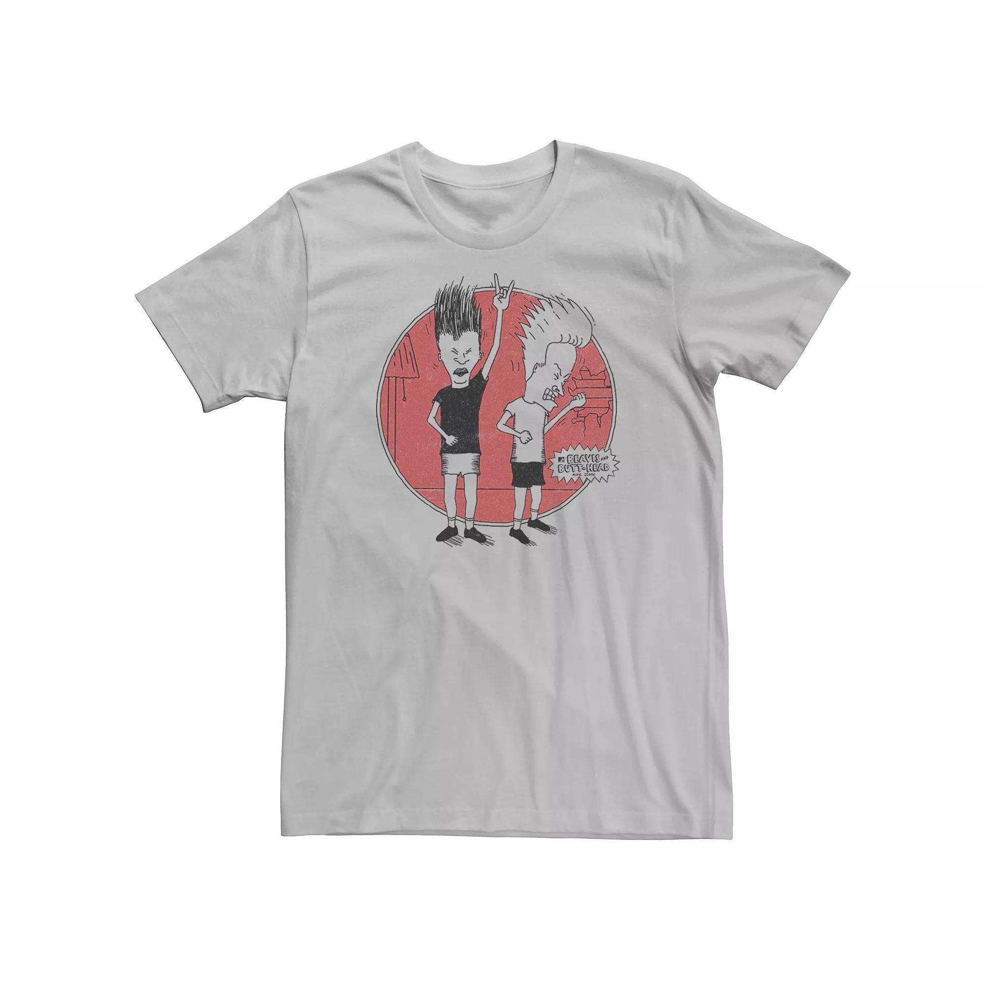 Men's Beavis And Butthead Rock Out Short Sleeve Tee,  Product Image