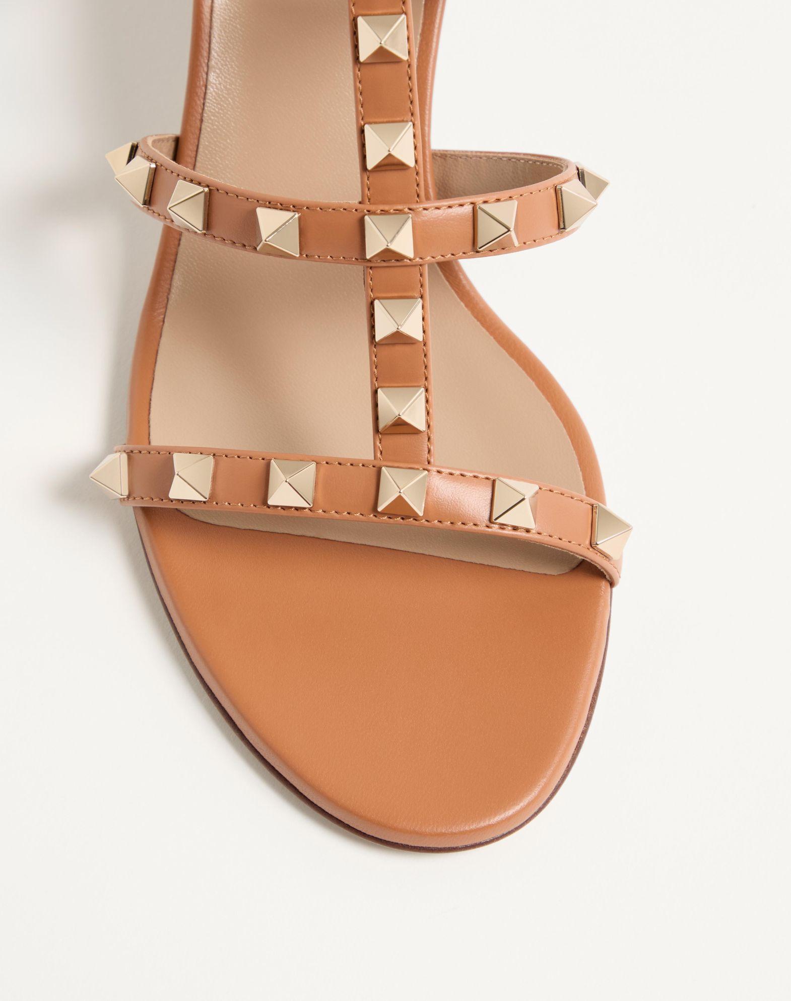 Rockstud Calfskin Leather Slide Sandal 60 Mm Product Image
