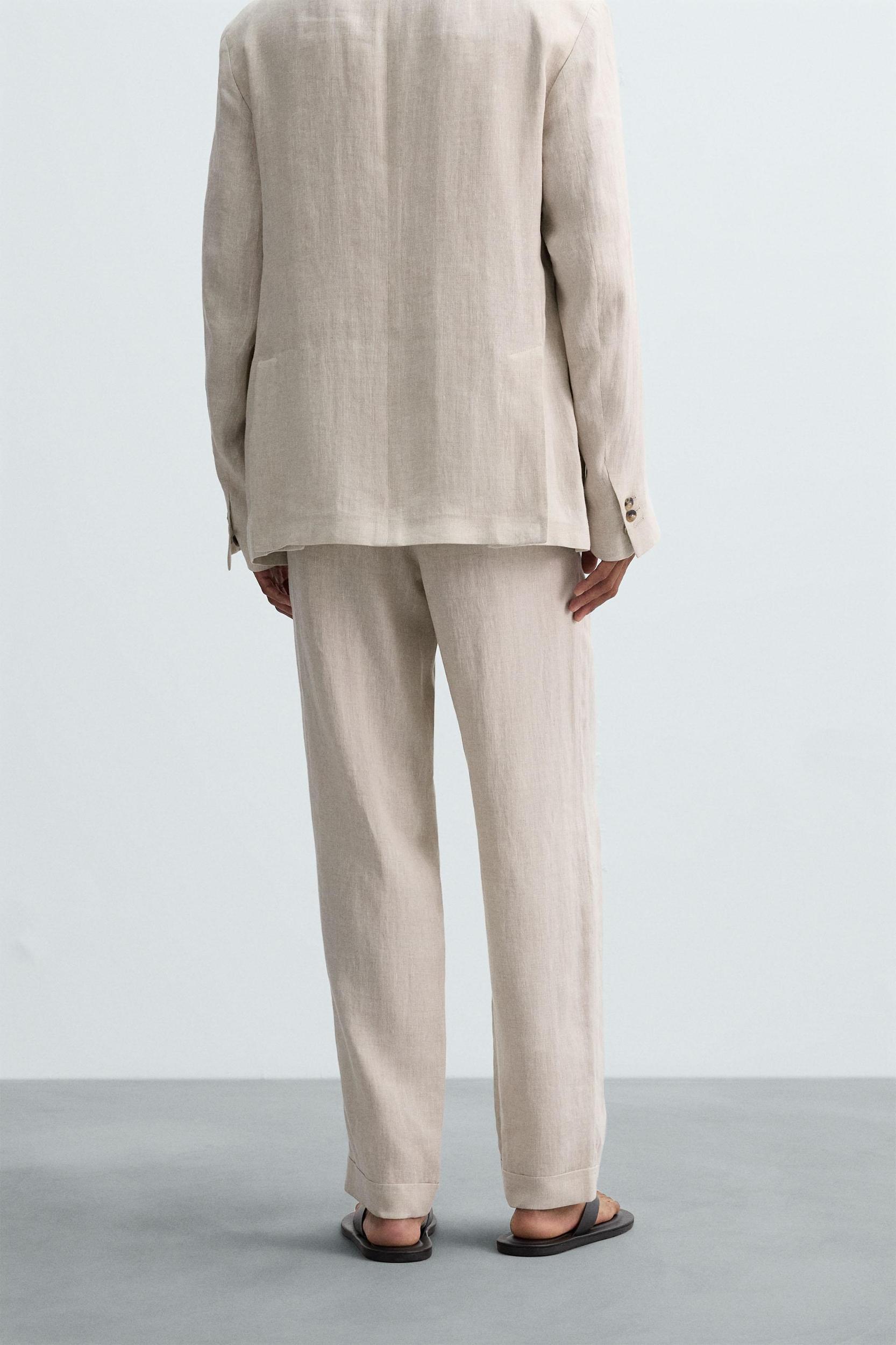 100% LINEN SUIT PANTS Product Image