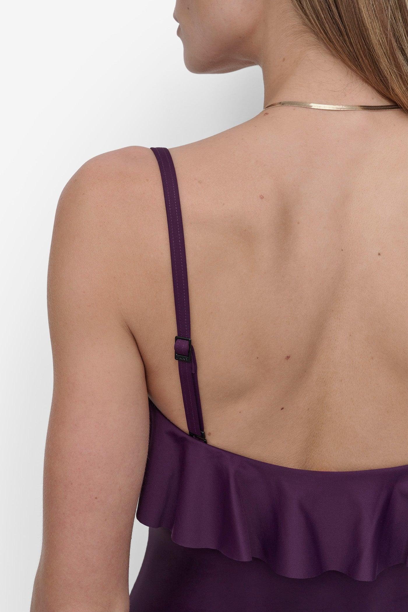 RUFFLED PINUP BANDEAU ONE PIECE Product Image