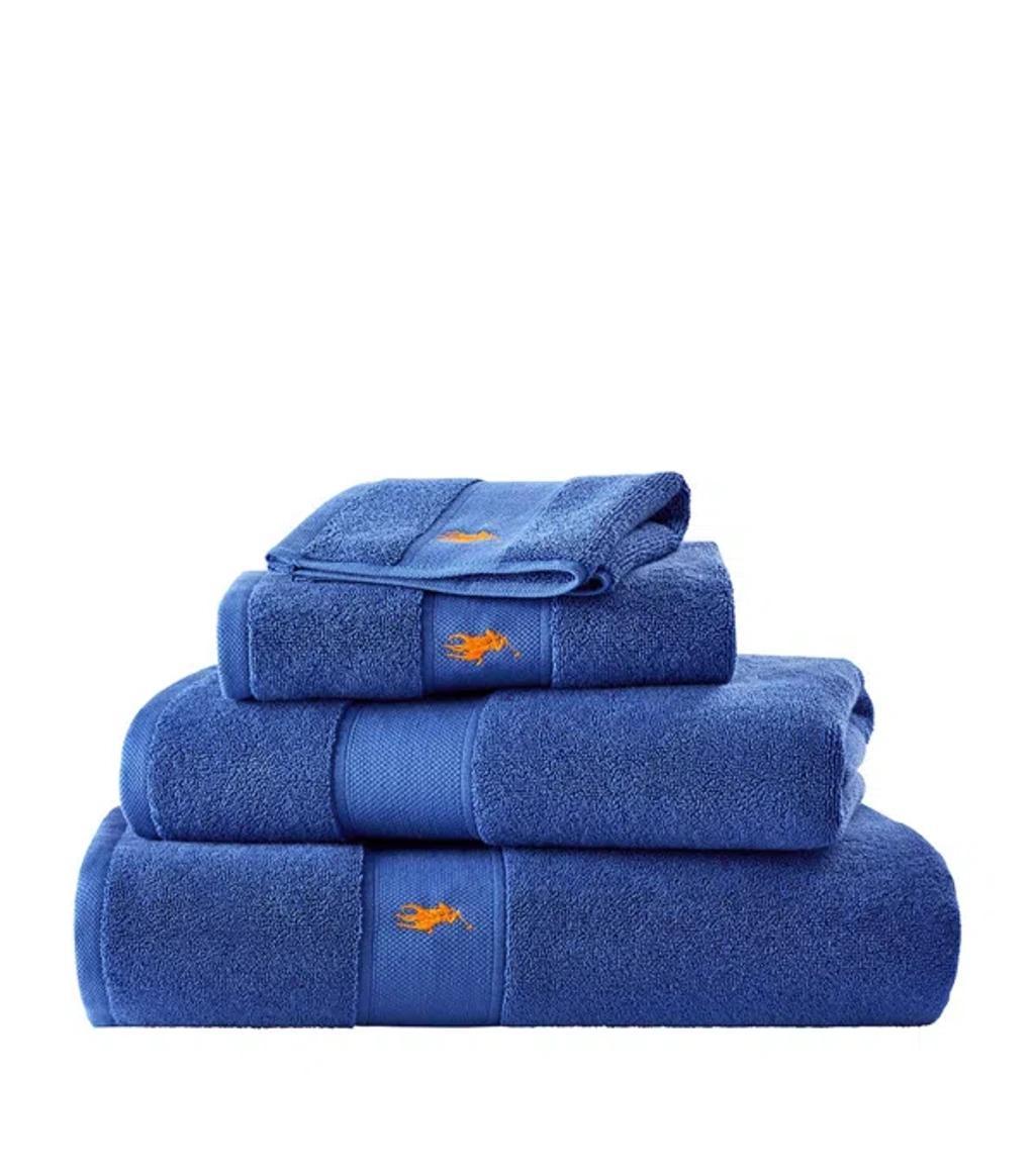 POLO RALPH LAUREN Polo Player Hand Towel In Blue Product Image