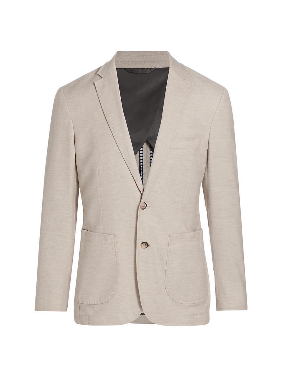 Mens Chester Place Cotton & Wool-Blend Two-Button Slim-Fit Sport Coat Product Image