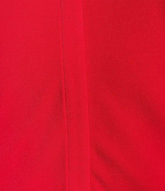 Calvin Klein Matte Jersey V-Neck Shoulder Pleat Sleeveless Top Product Image