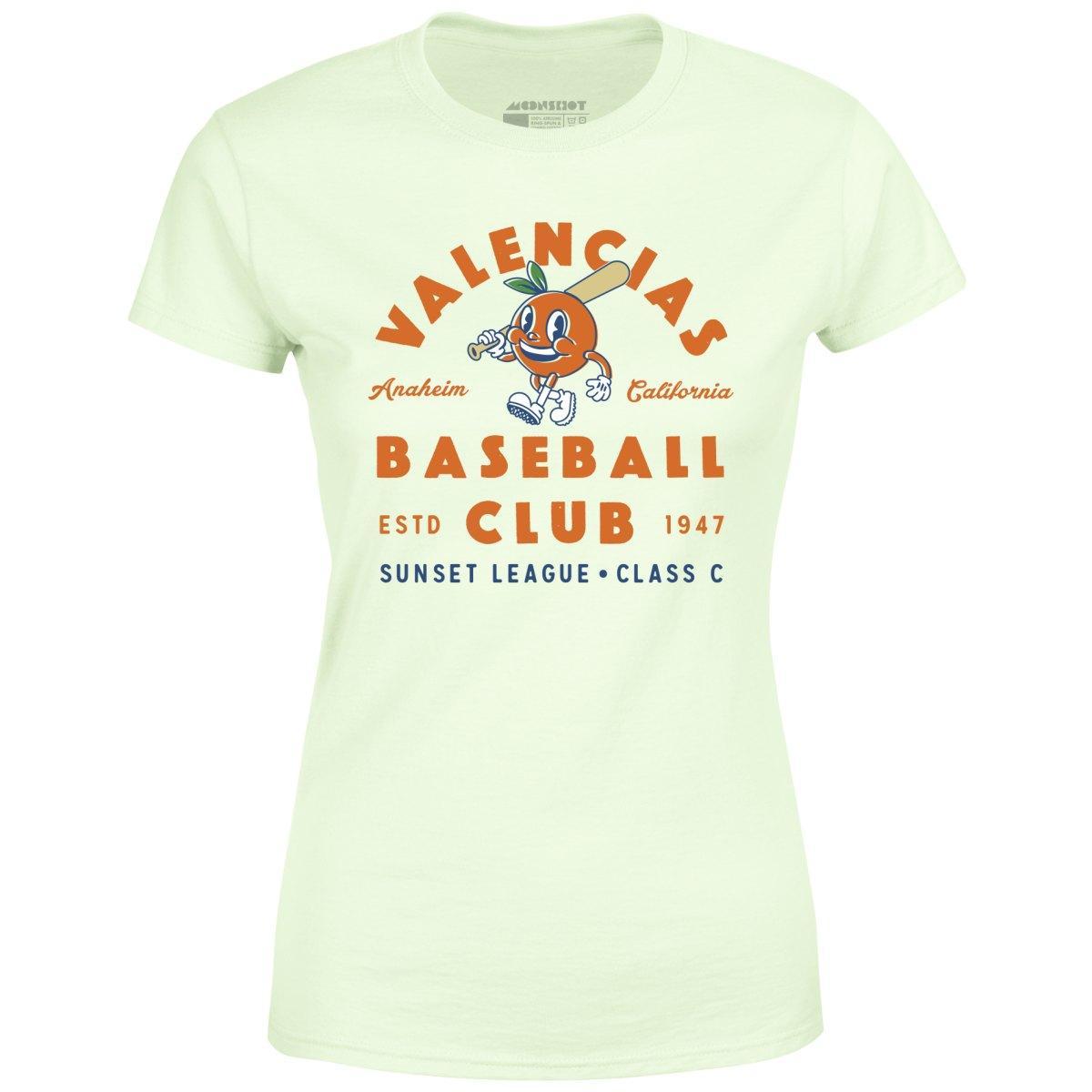 Anaheim Valencias - California - Vintage Defunct Baseball Teams - Women's T-Shirt Female Product Image