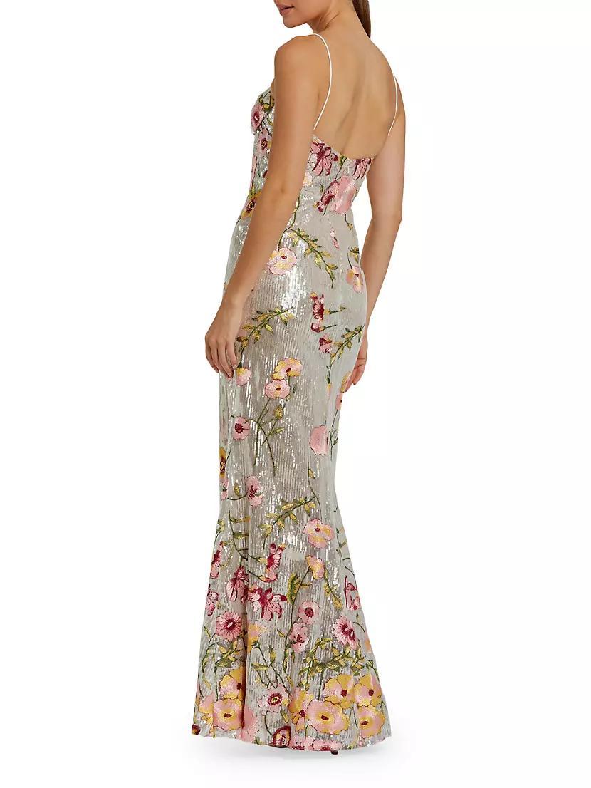 Bustier Floral Appliqué Gown Product Image