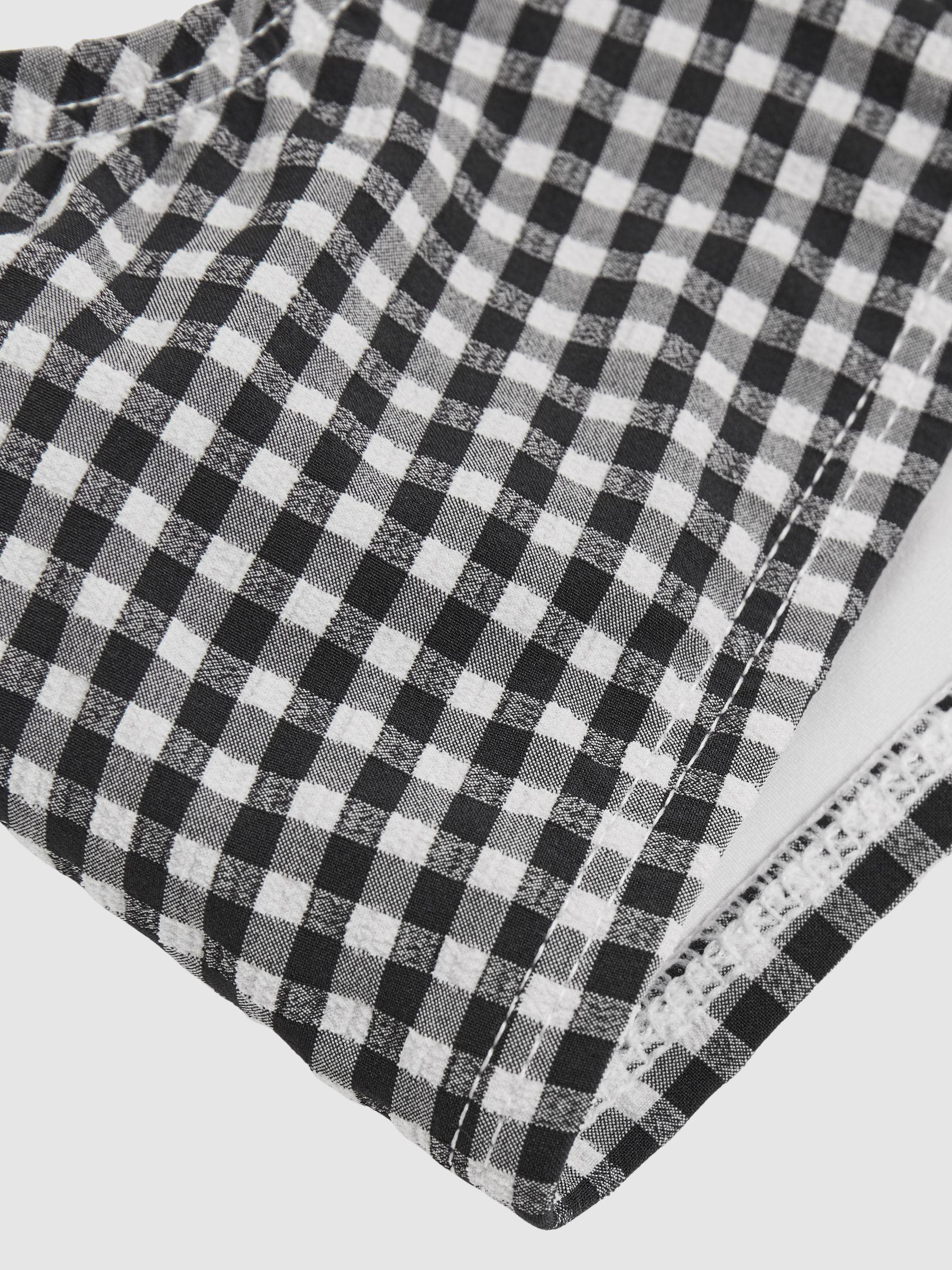 Good American Gingham Bikini Bottoms in Black Product Image