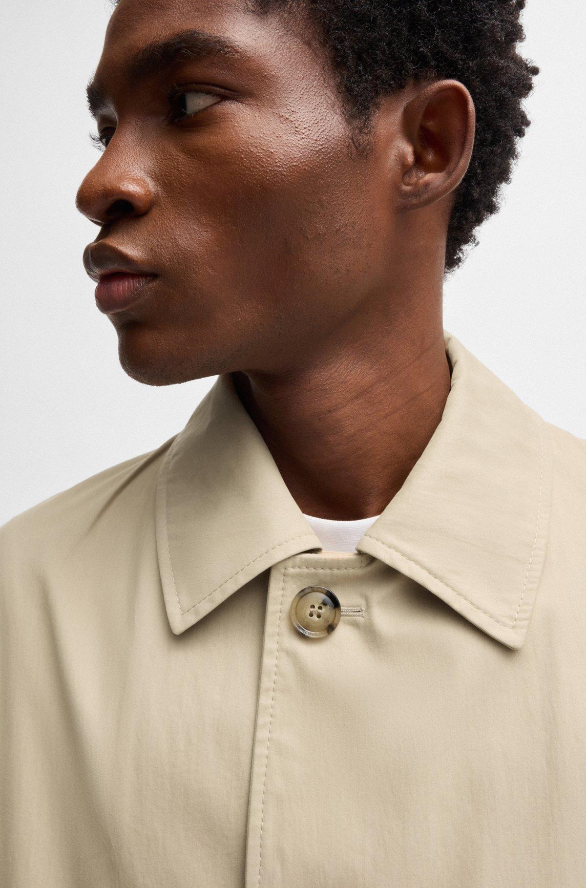 BOSS - Classic-fit coat in cotton - Light Beige Product Image