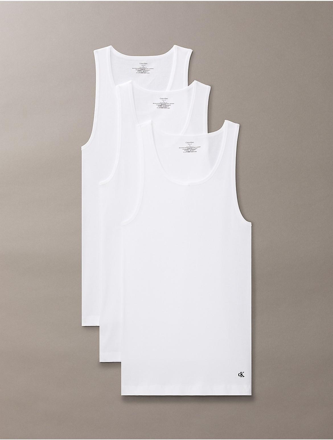 Calvin Klein Mens Cotton Classics 3-Pack Tank Top - Multi Product Image