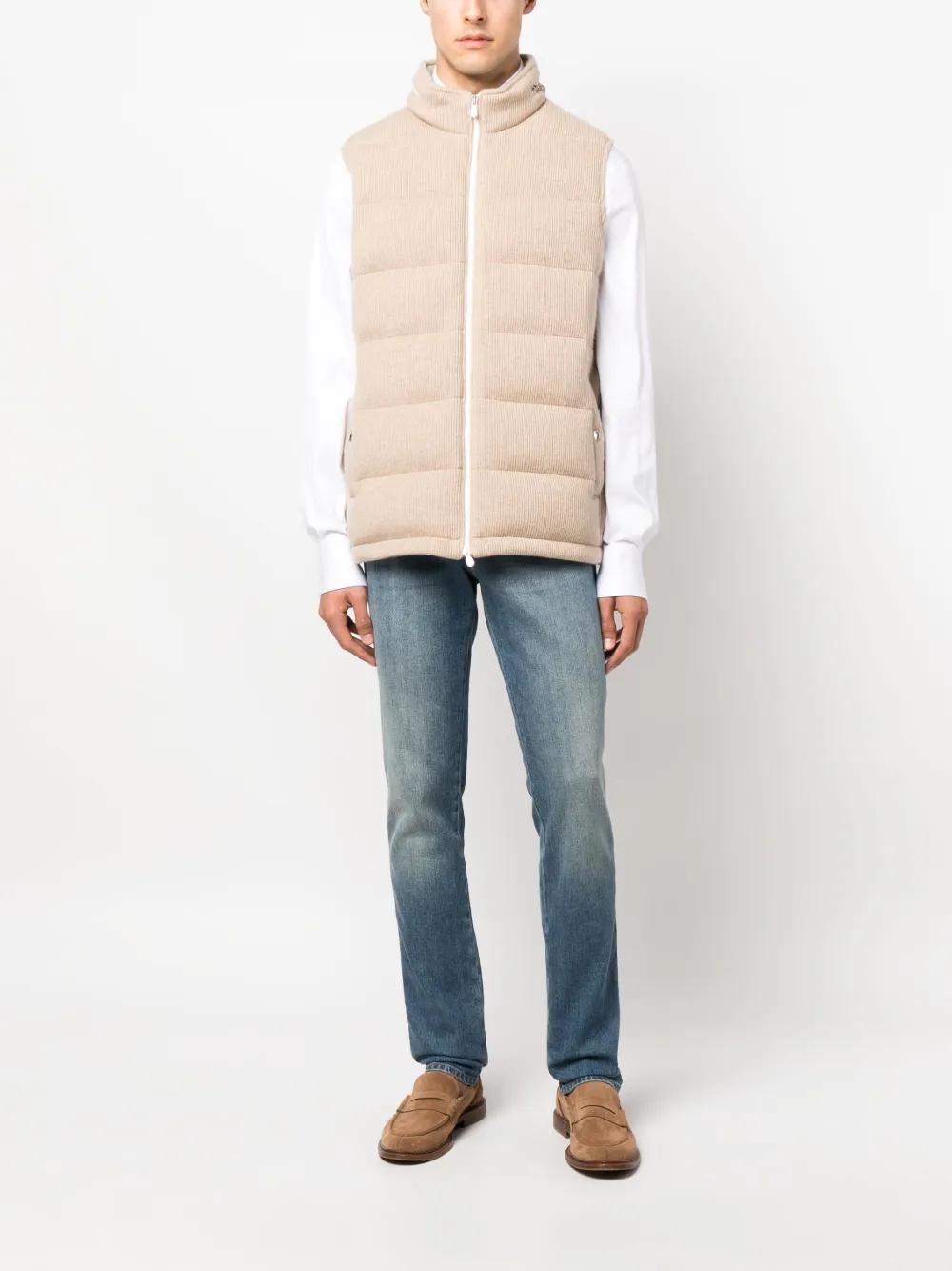 BRUNELLO CUCINELLI Padded Quilted Gilet In Neutrals Product Image