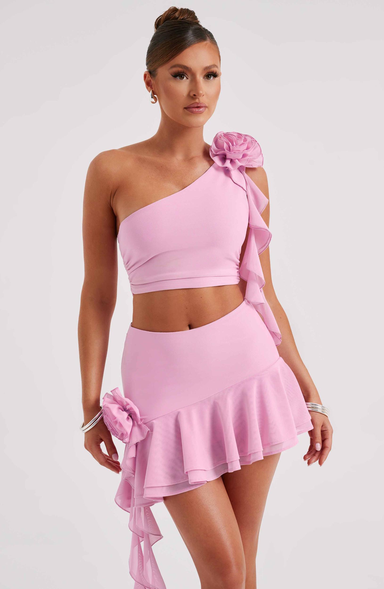 Daina Mini Skirt - Pink Product Image