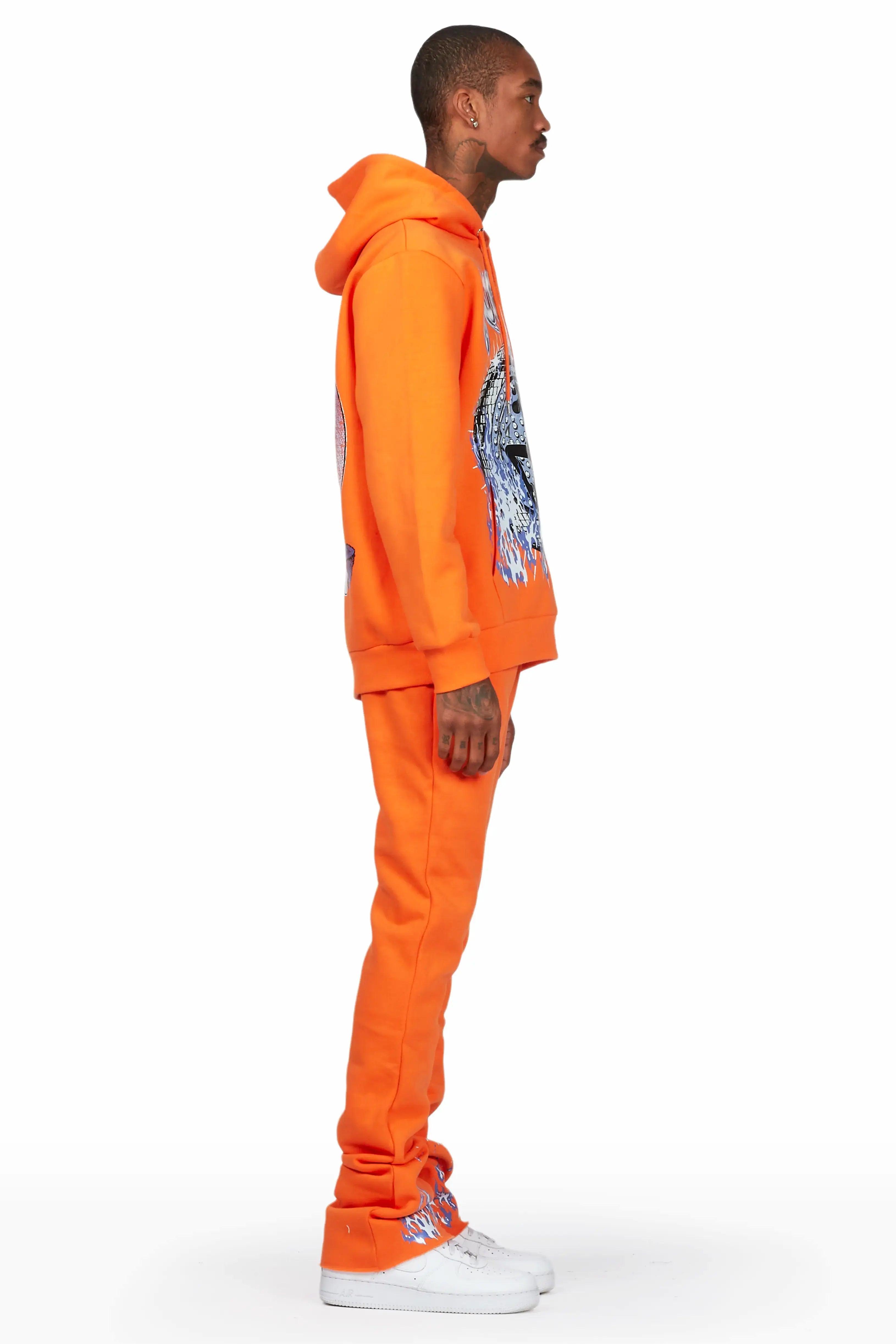 Bruno Orange Stacked Flare Track Set Male Product Image