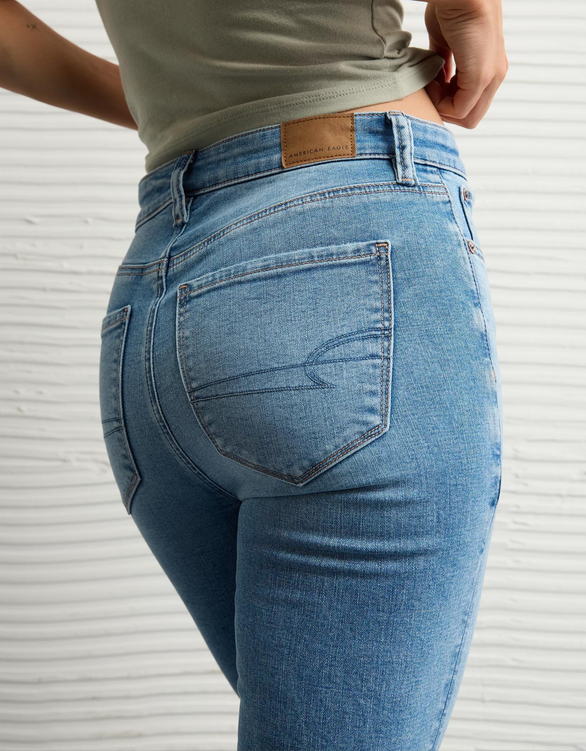 AE Next Level Ripped Super High-Waisted Flare Jean Product Image