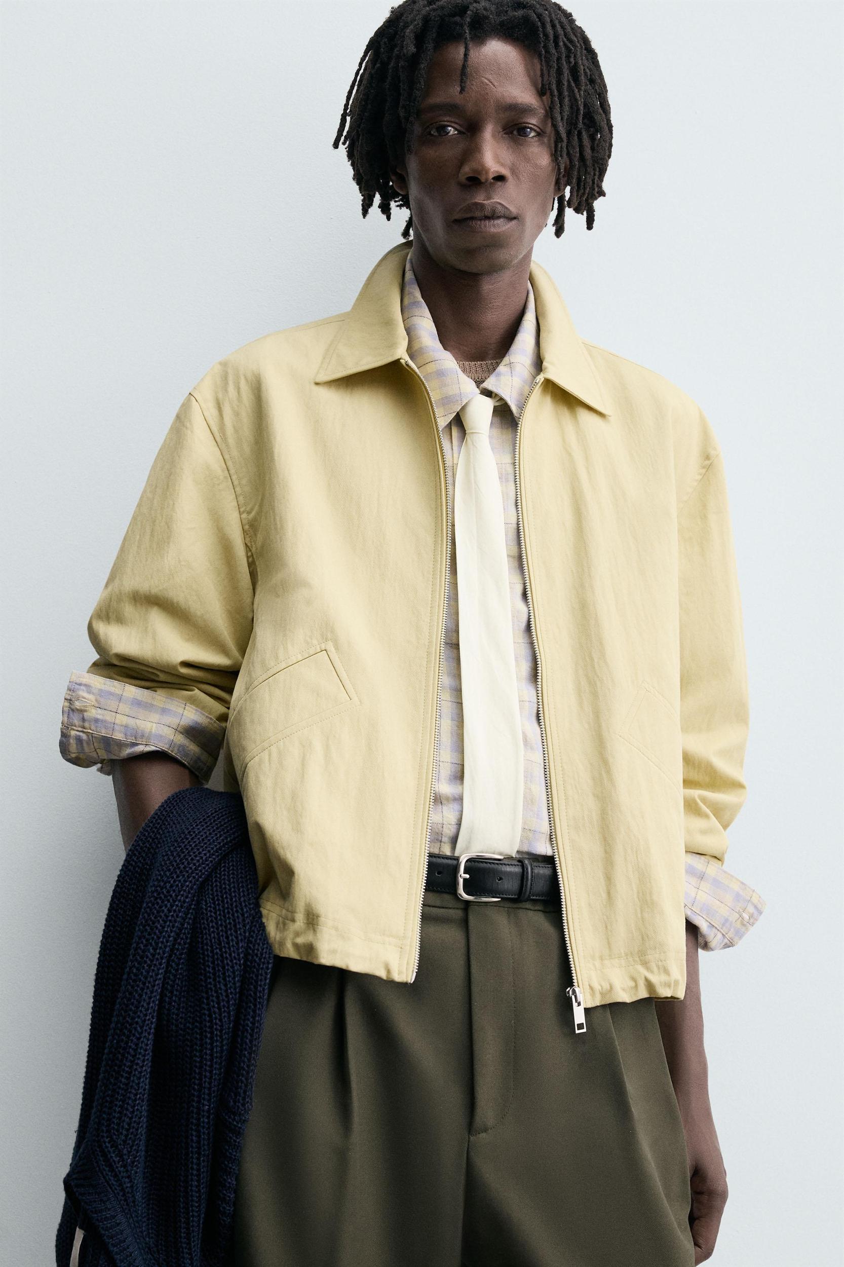 STRUCTURED CROPPED FIT JACKET Product Image