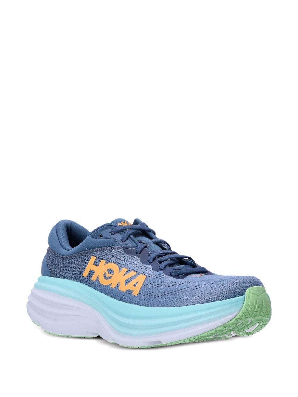 HOKA Bondi 8 Low-top Sneakers In Real Teal Shadow Product Image