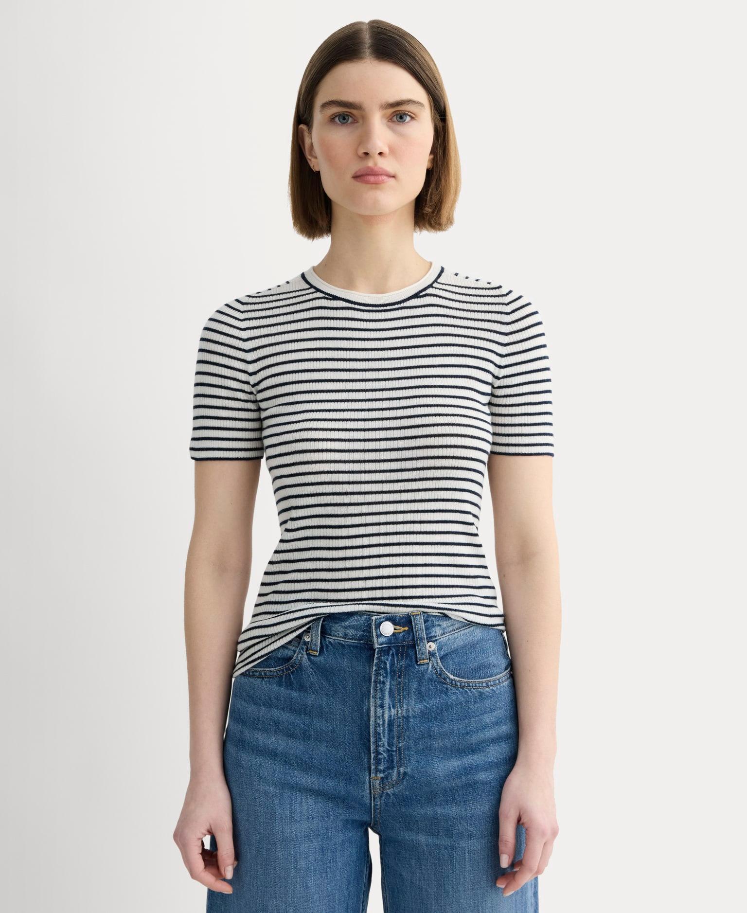 Womens Sweater T-Shirt in Ultrasoft Merino by Everlane Product Image