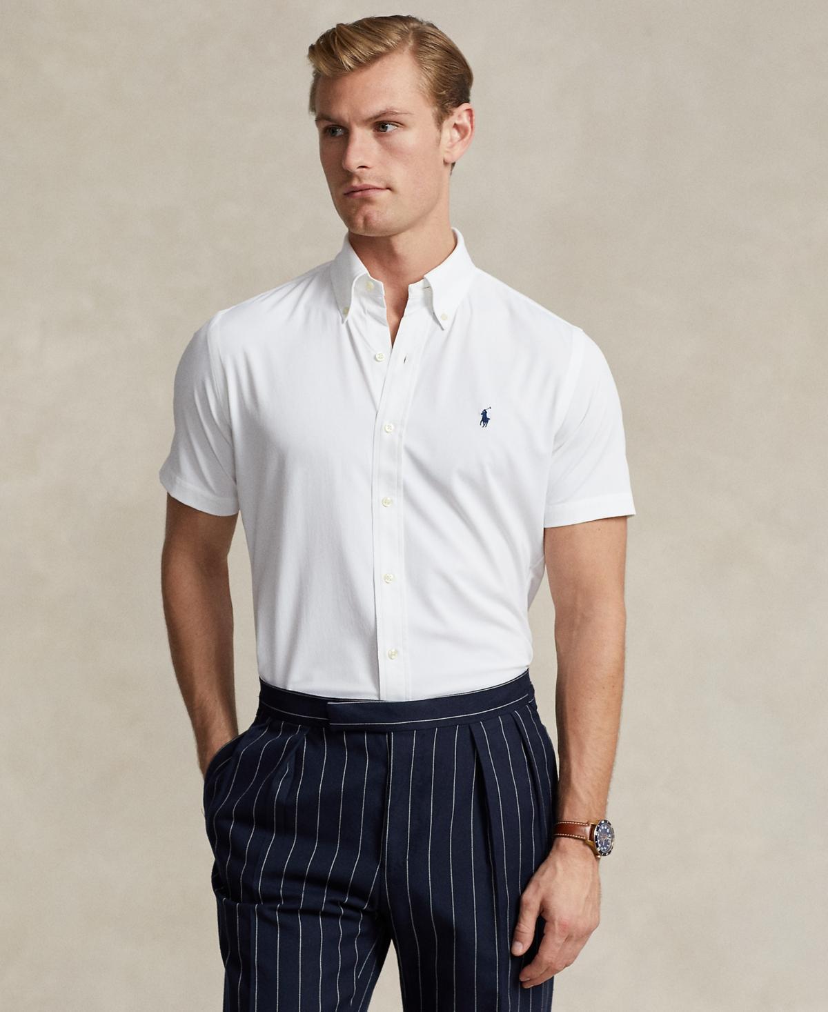 Polo Ralph Lauren Classic Fit Performance Stretch Short Sleeve Twill Woven Shirt Product Image