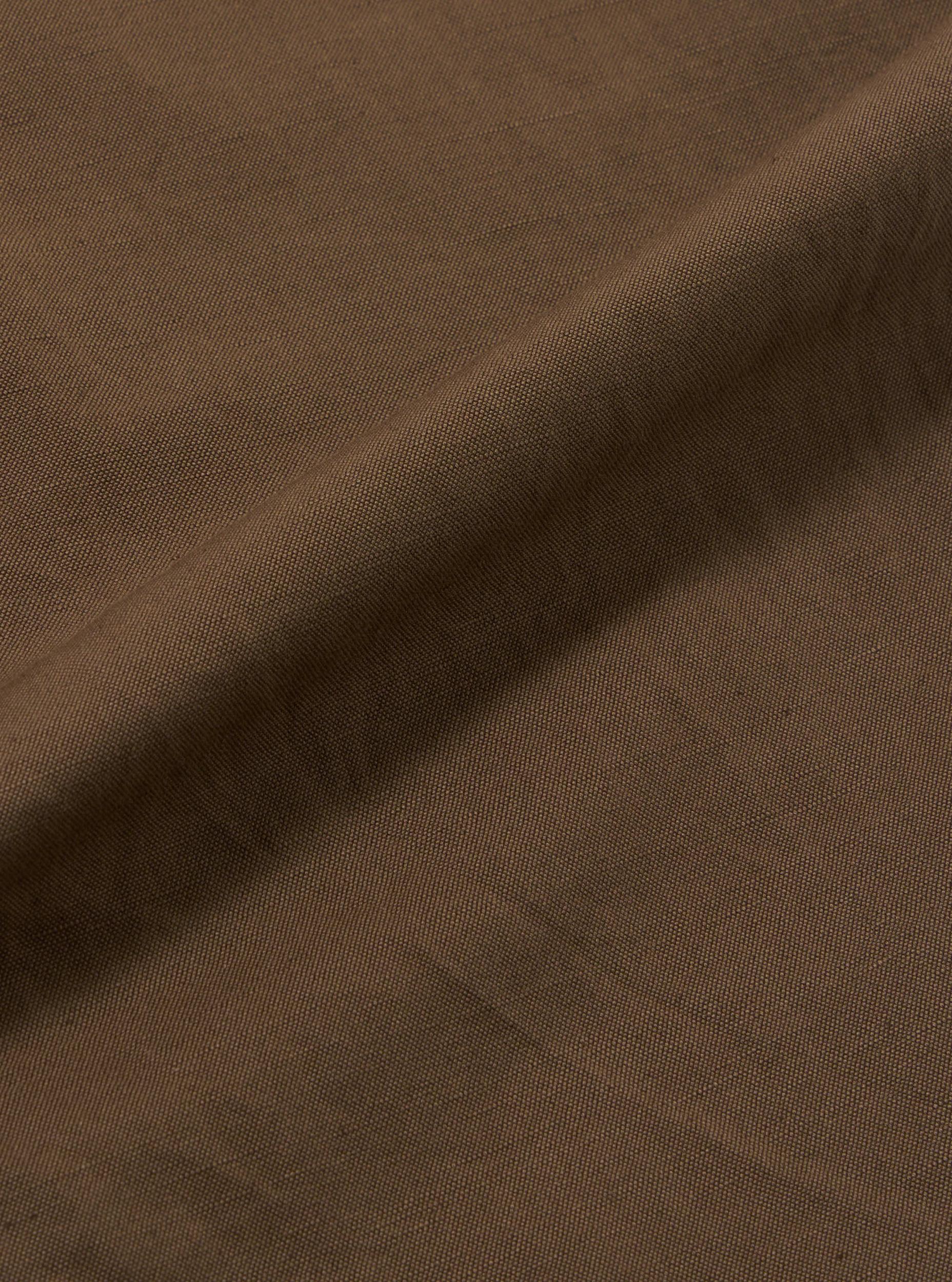 Universal Works Oxford Pant in Khaki Linen Slub Weave Product Image