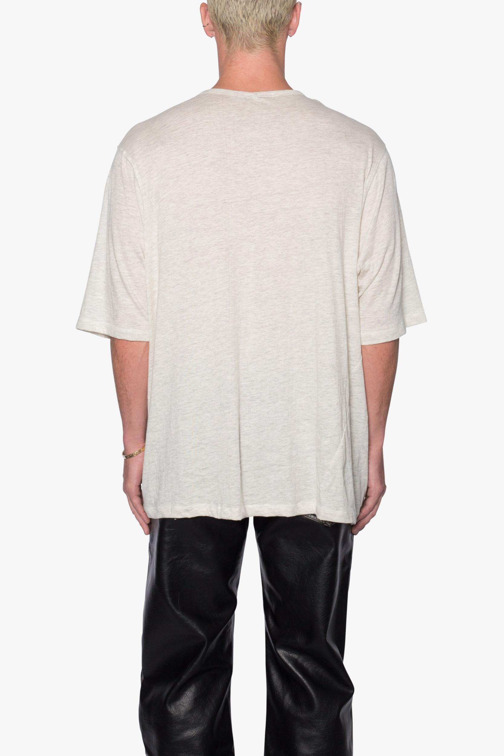Sheer Gauze Tee - Grey Product Image