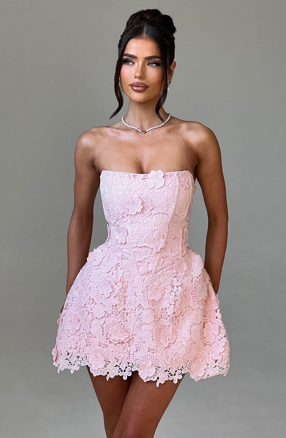 Leona Mini Dress - Blush Product Image