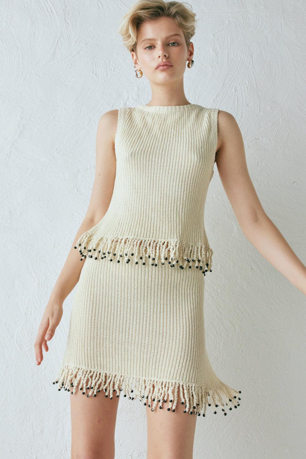 Coco Knit Top Natural Product Image