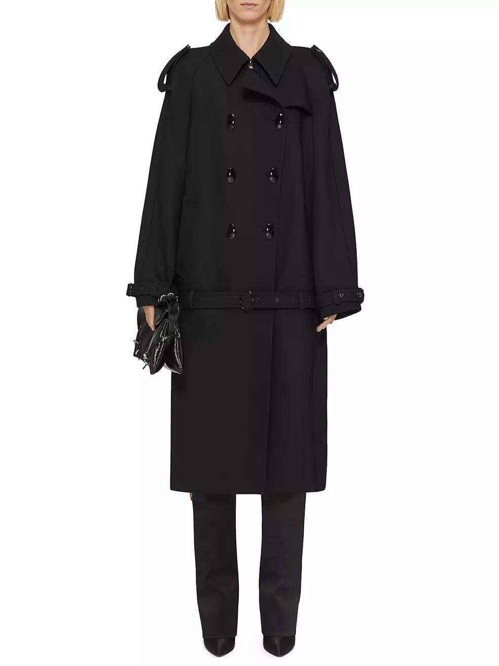 Oversized Trench-Coat in Wool Product Image