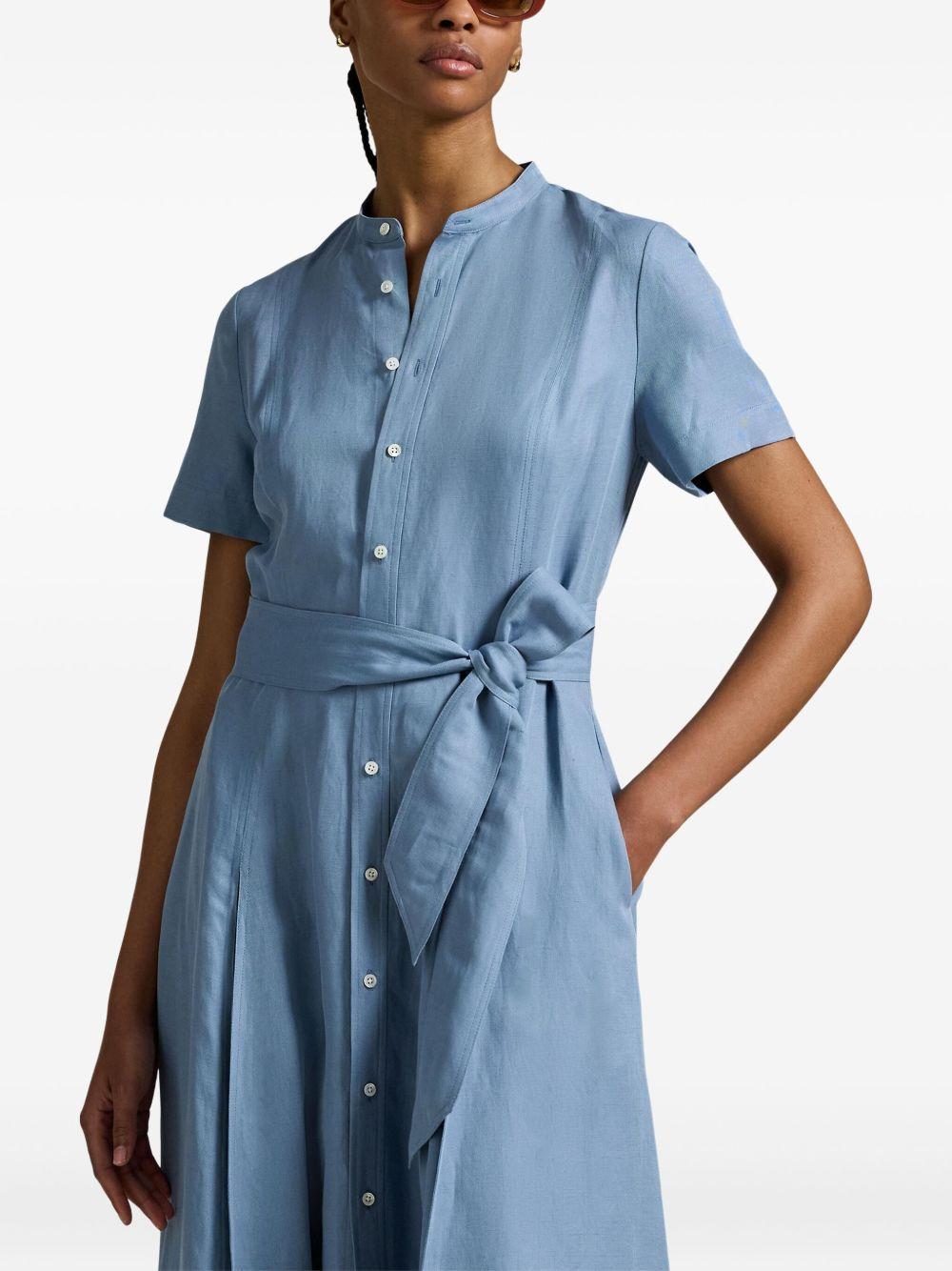 button-down belted dress Product Image