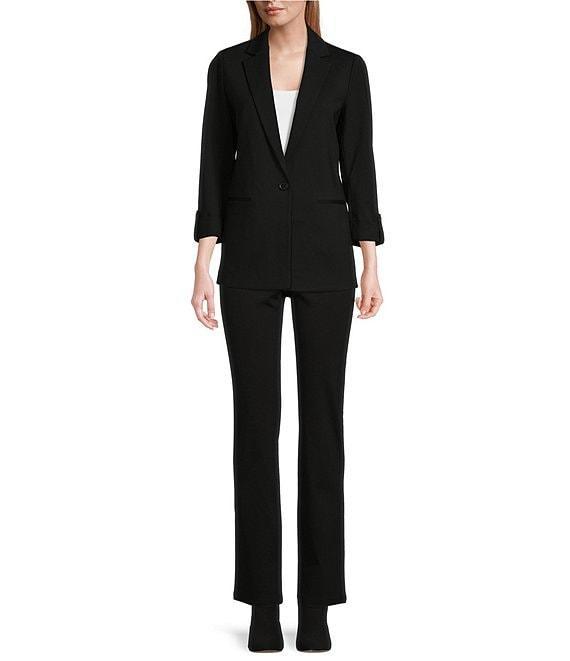 Jones New York Ponte Notch Lapel One-Button Jacket Product Image