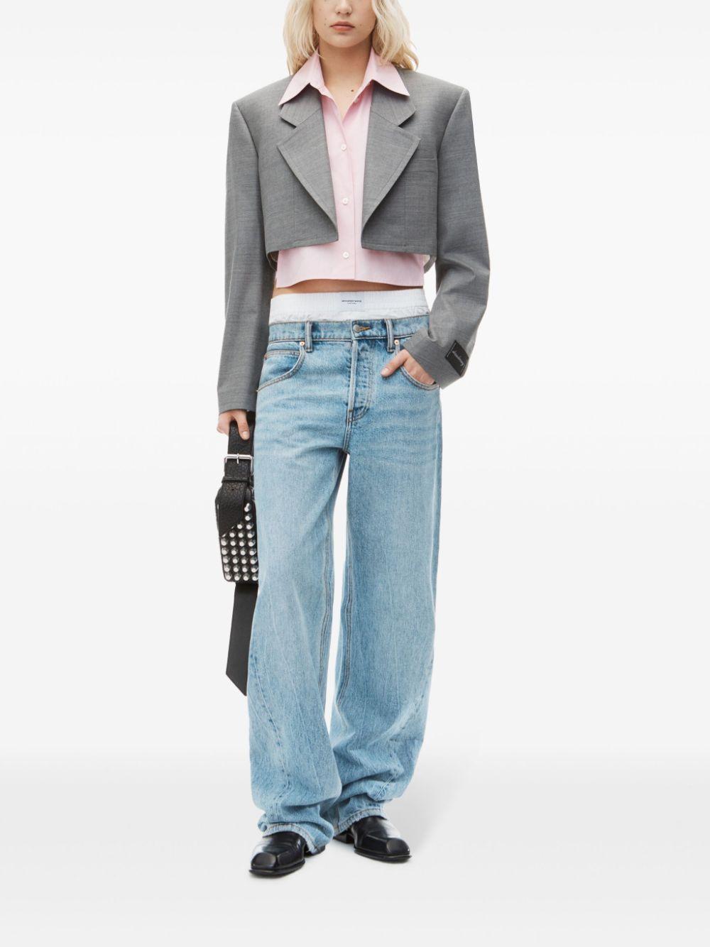 layered cropped blazer Product Image