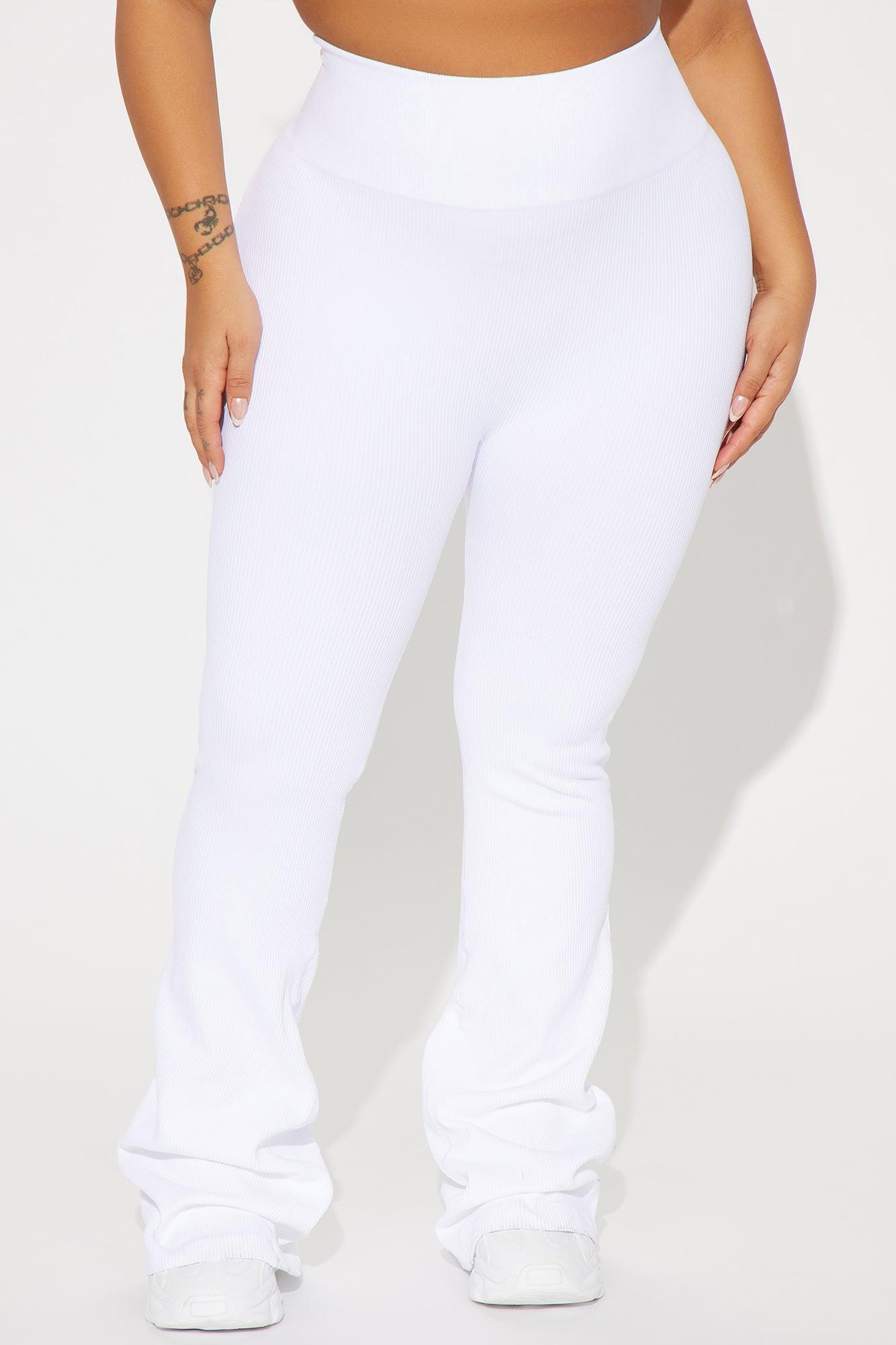 Beach Body Effortless Seamless Active Yoga Pant - White Product Image