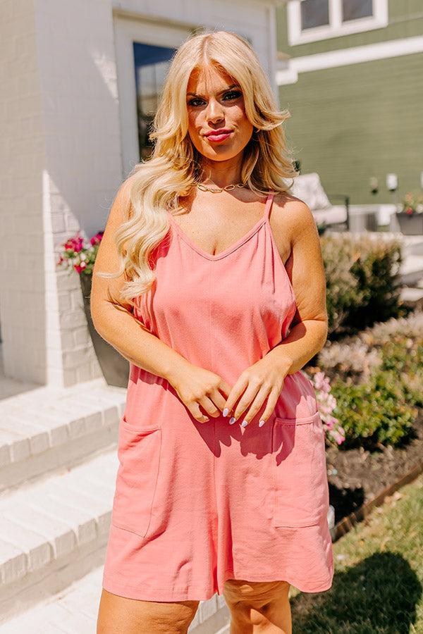 Beach Retreat Romper in Coral Curves Product Image