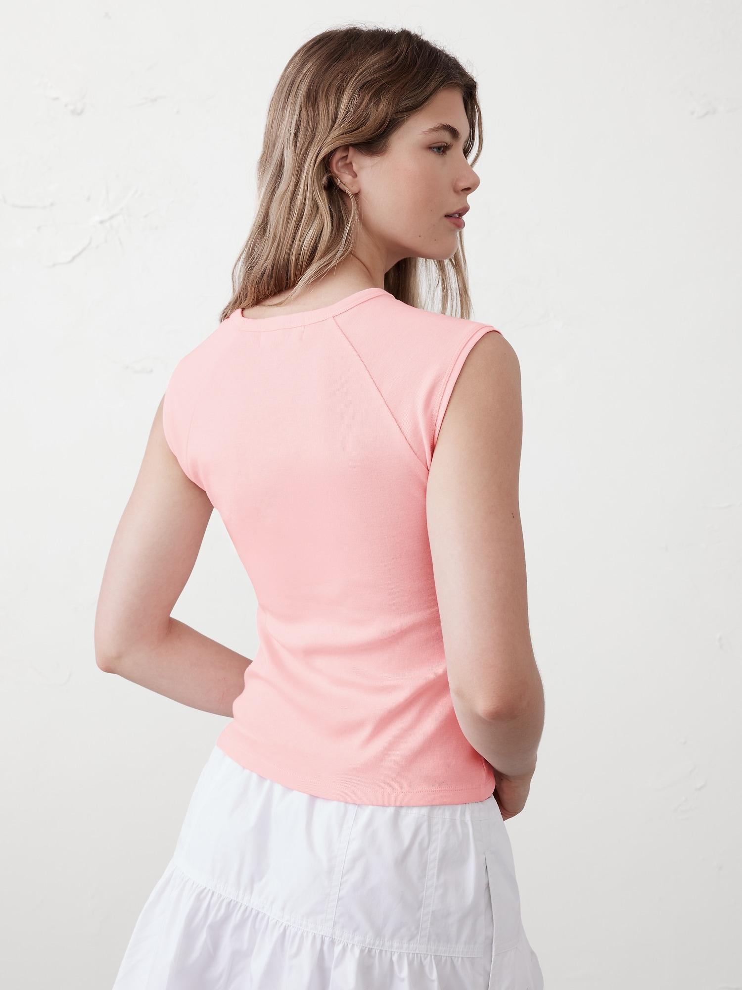 Ribbed High-Crew Top Product Image