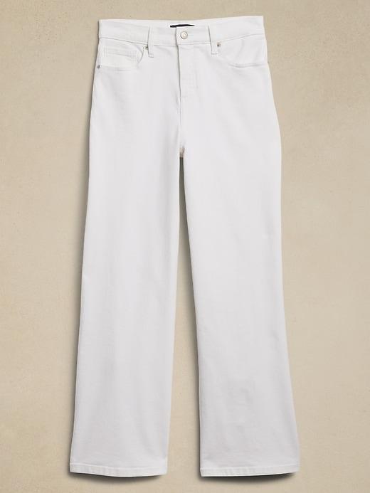 High-Rise Wide-Leg Raw Hem Jean Product Image