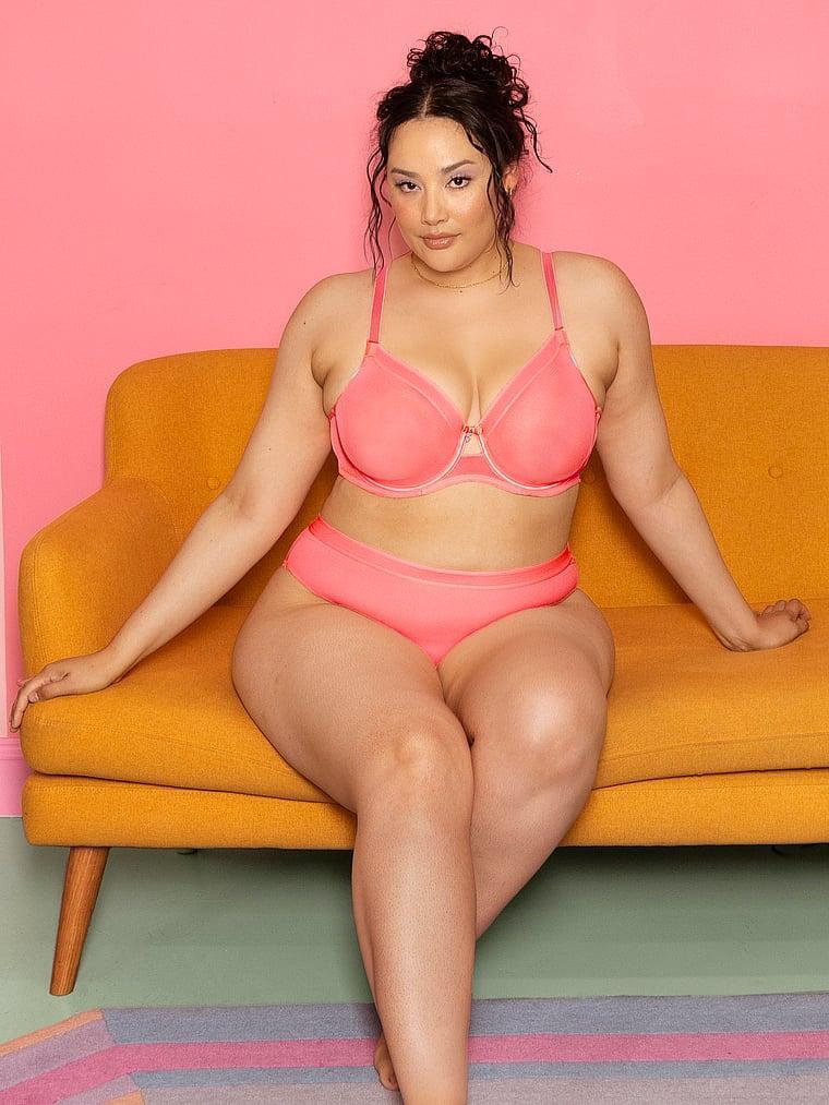 Sheer Mesh Unlined Bra Product Image