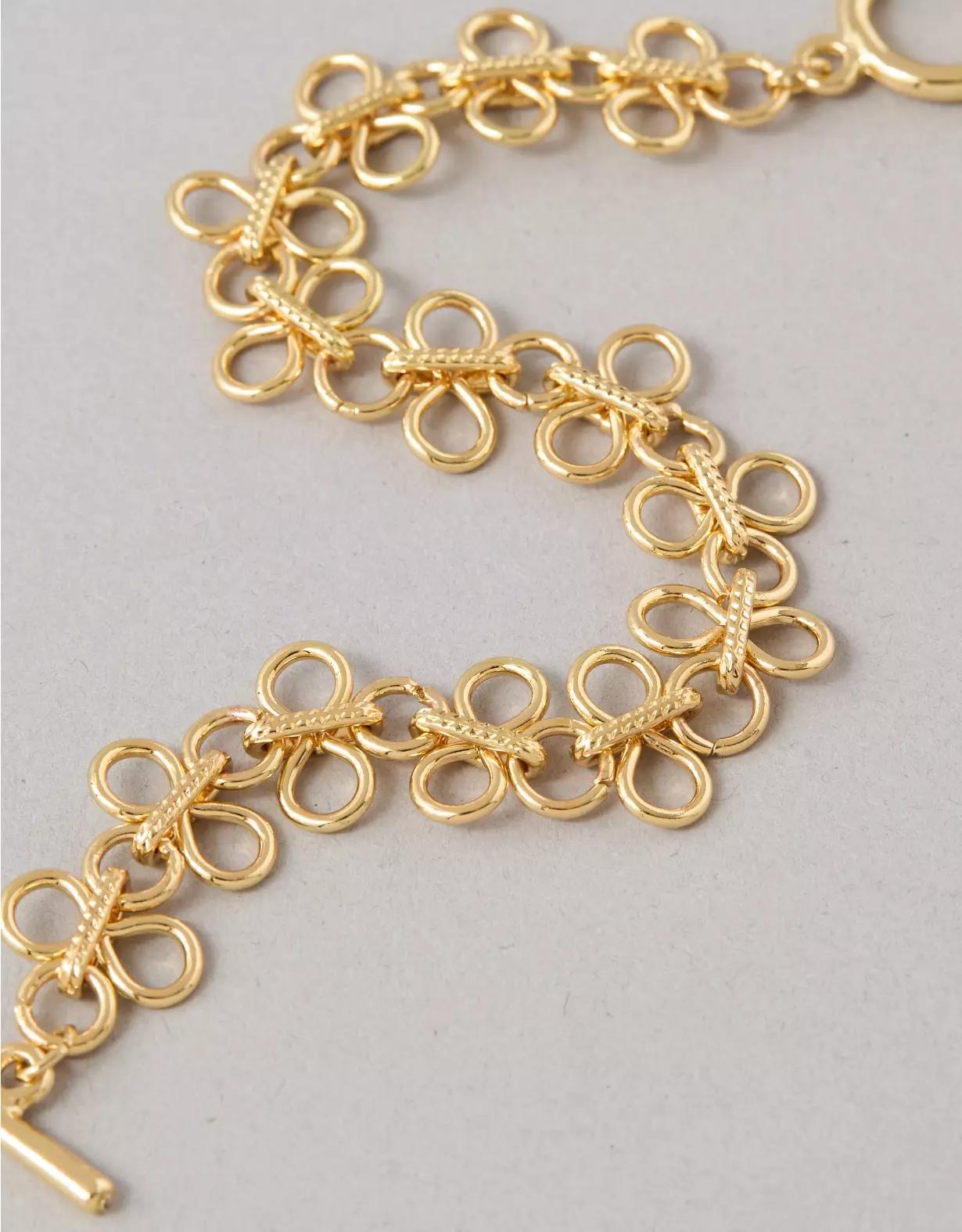 AEO Gold Filigree Bracelet Product Image