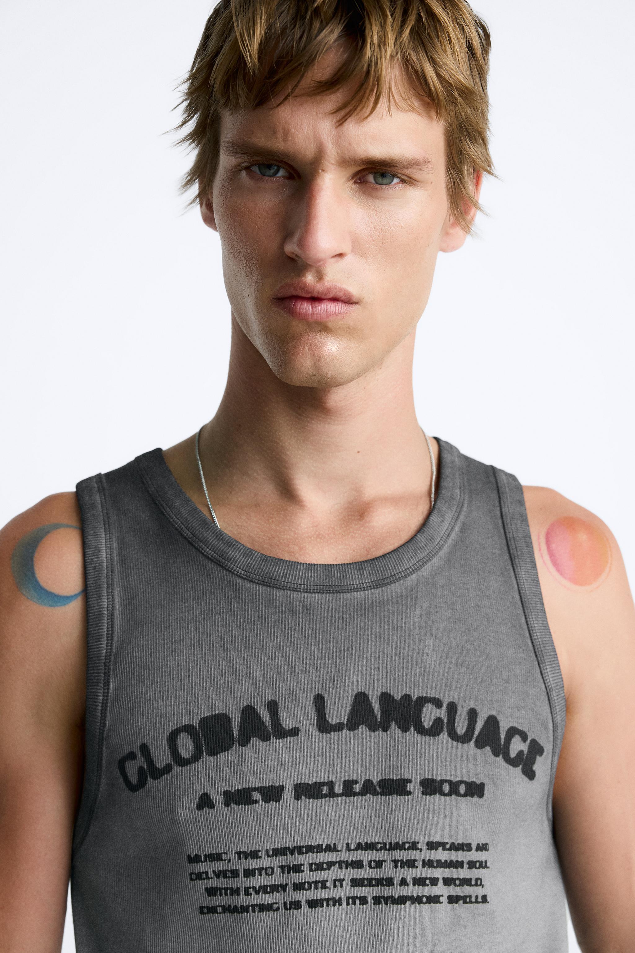 TANK TOP WITH TEXT Product Image