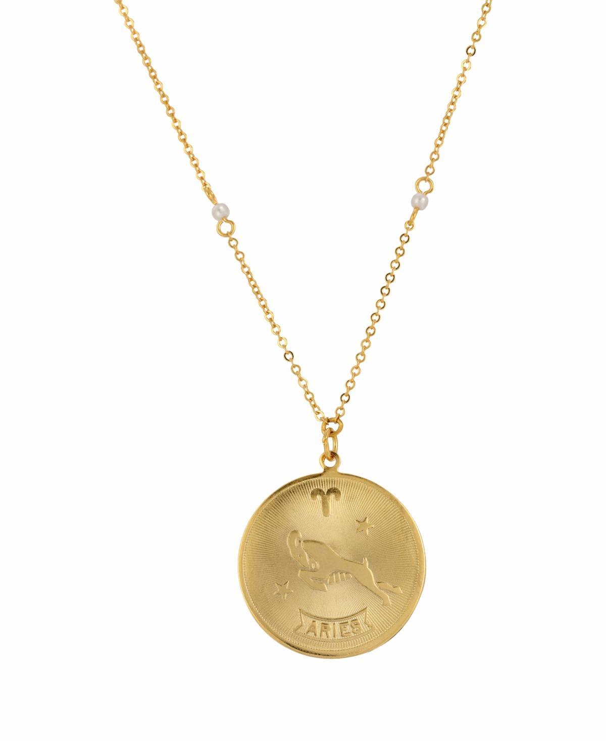 1928 Gold-tone Sagittarius Pendant Necklace, Womens, January Product Image