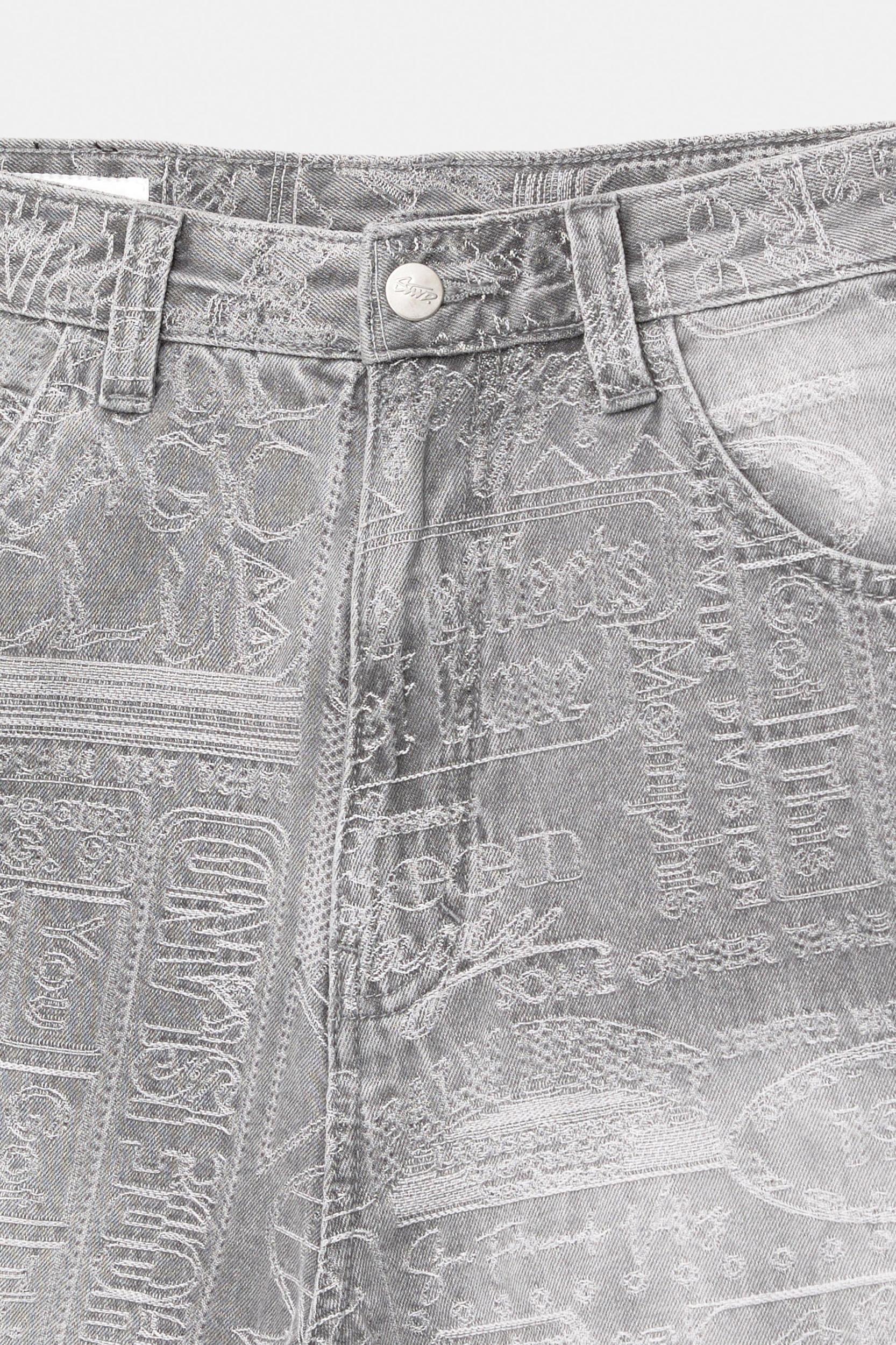 Jacquard denim Bermuda shorts Product Image