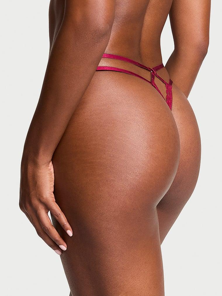 Rose Lace Crotchless Panty Product Image