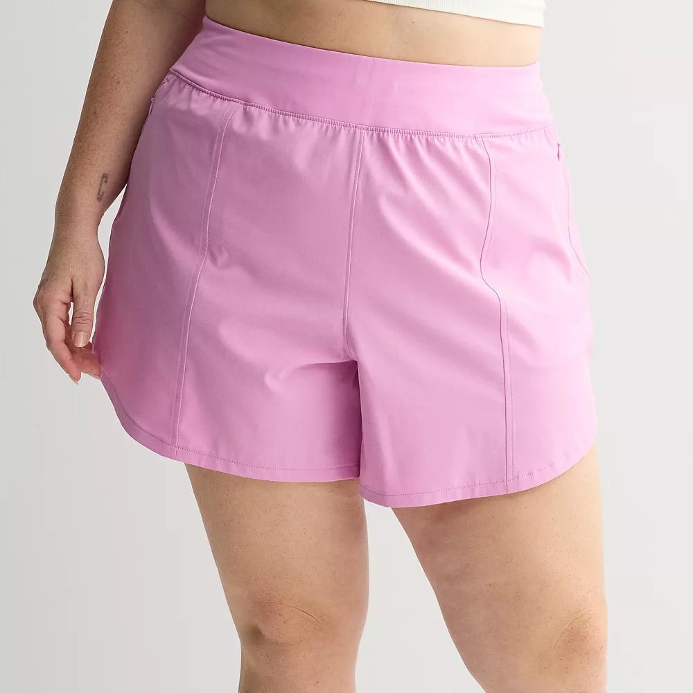Plus Size Tek Gear® Multi-Purpose Shorts, Women's, Size: 1XL, Purple Macaroon Product Image