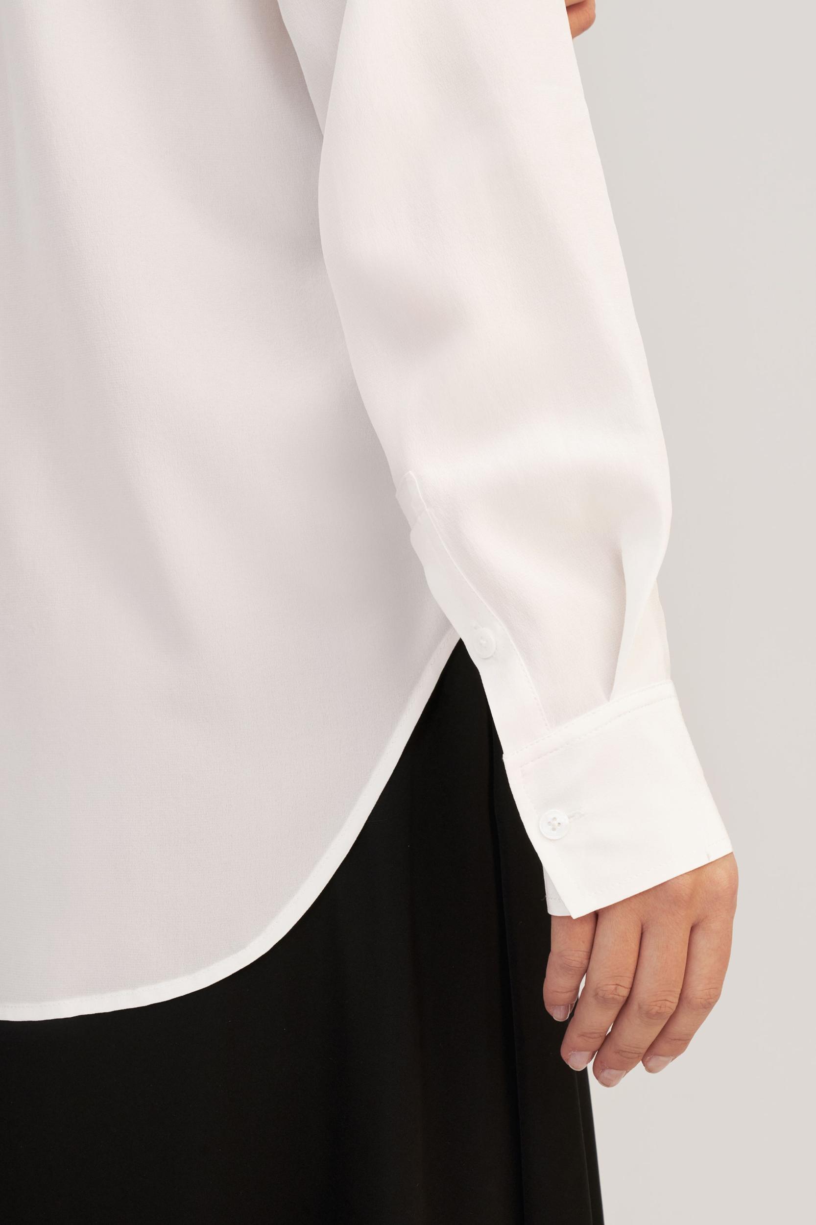 Drop Shoulders Oversize Silk Shirt Product Image