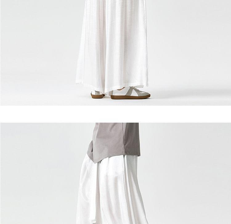 Mid Rise Patterned Print Wide Leg Pants Product Image